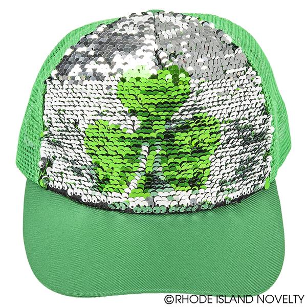 ST. PATRICK&#39;S DAY SEQUIN TRUCKER IRISH HAT