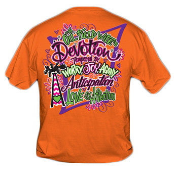 Sweet Thing Funny Devotion Chevron Oil Field Wife Girly Bright T Shirt - SimplyCuteTees