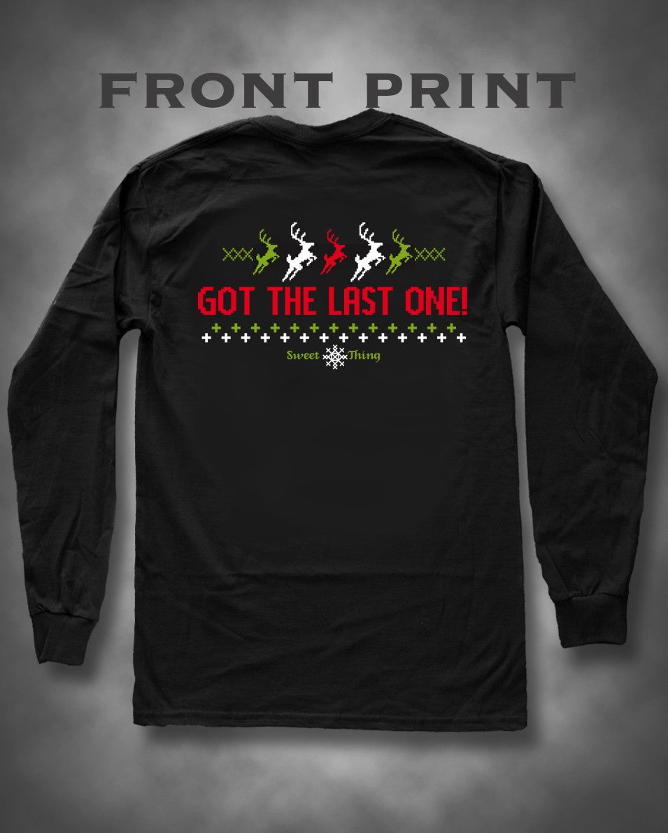 Sweet Thing Black Friday Shopping Got the Last One Girlie Long Sleeve Bright T-Shirt - SimplyCuteTees