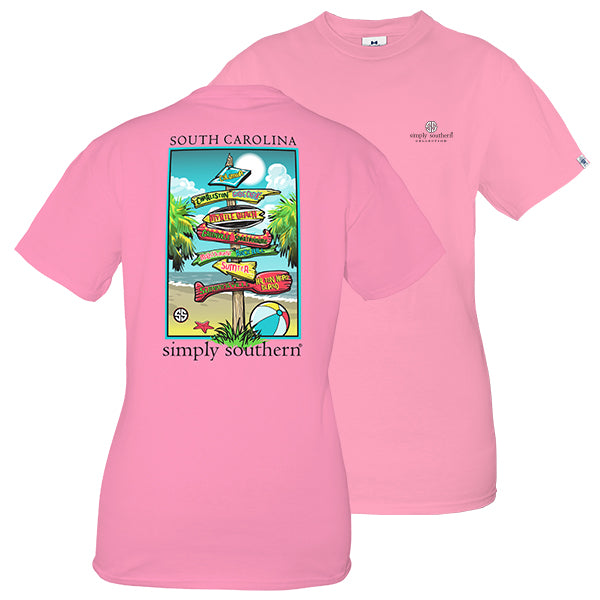 Simply Southern Preppy South Carolina State Signs T-Shirt