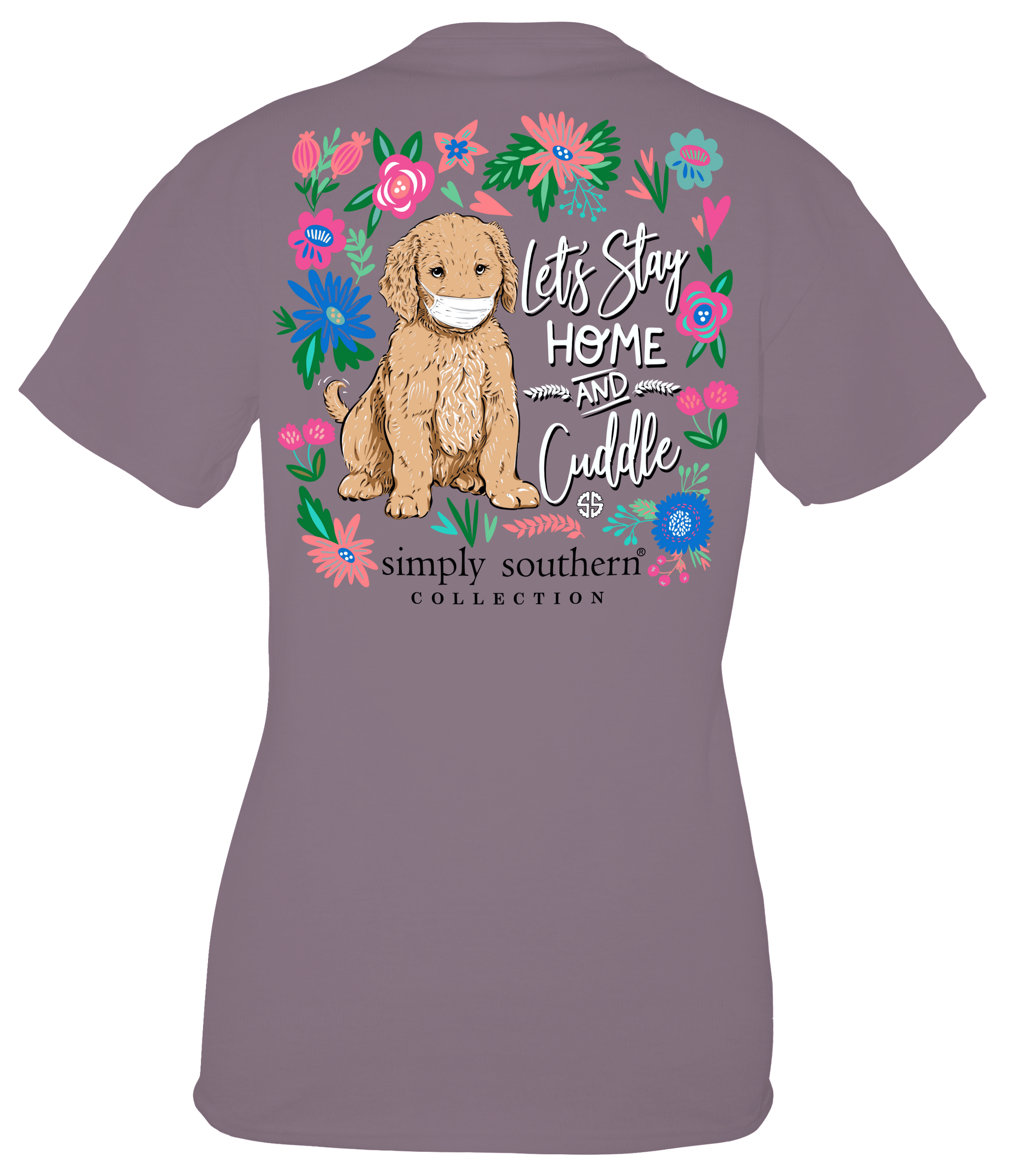 Simply Southern Collection Home And Cuddle Dog T-Shirt