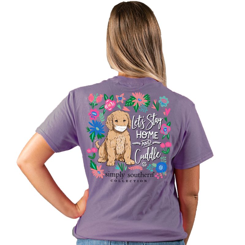 Simply Southern Collection Home And Cuddle Dog T-Shirt