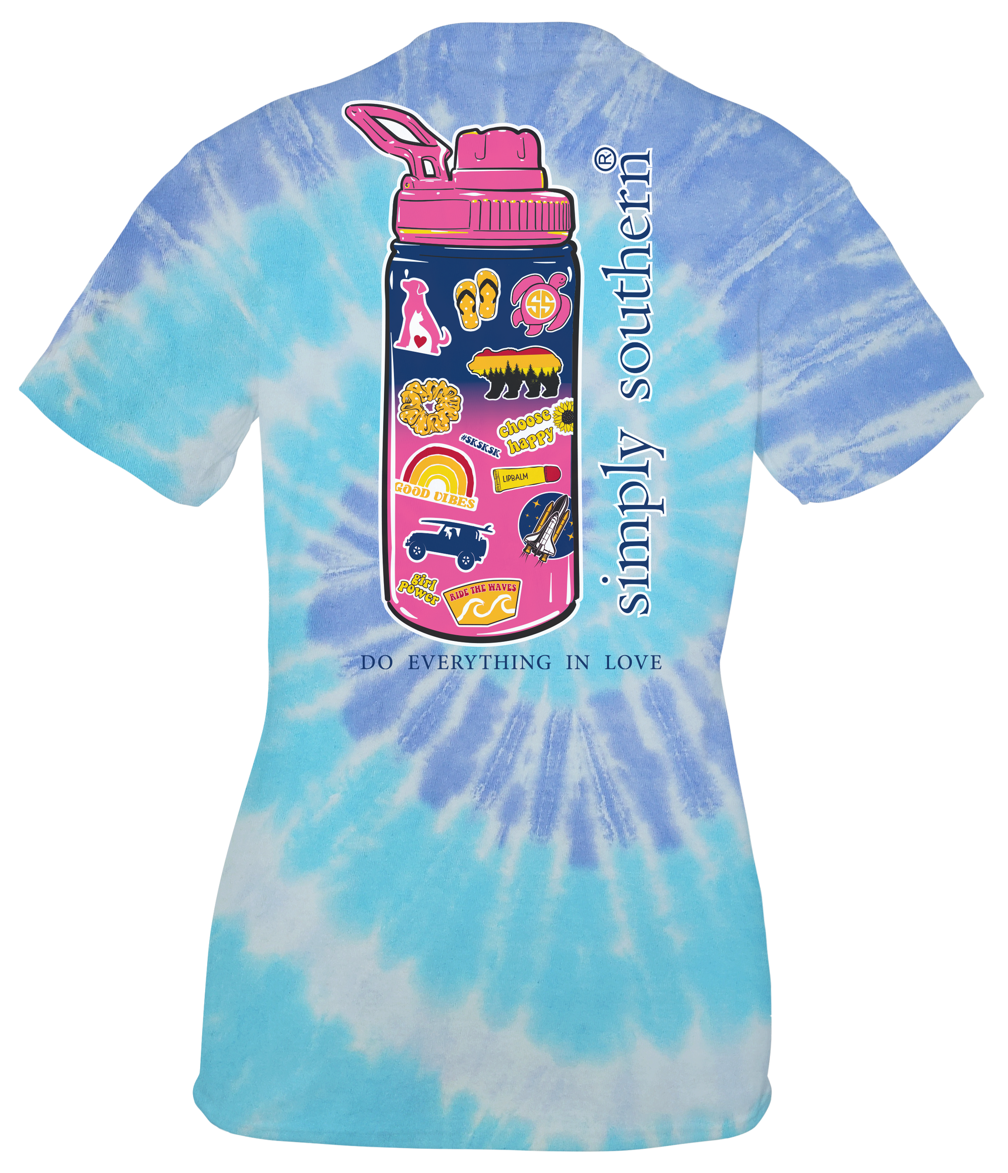 SALE Simply Southern Preppy VSCO Girl Do Everything In Love Tie Dye T-Shirt