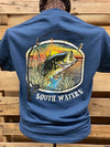 Backwoods South Waters Fishing Bass Bright Unisex T Shirt