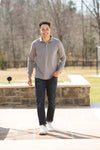 SALE Simply Southern Classic Heather Grey Unisex Polo Long Sleeve T-Shirt