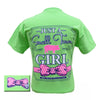 Lilly Paige Bjaxx Just a Small Town Girl Big Bow Pig Country Girlie Bright T Shirt - SimplyCuteTees