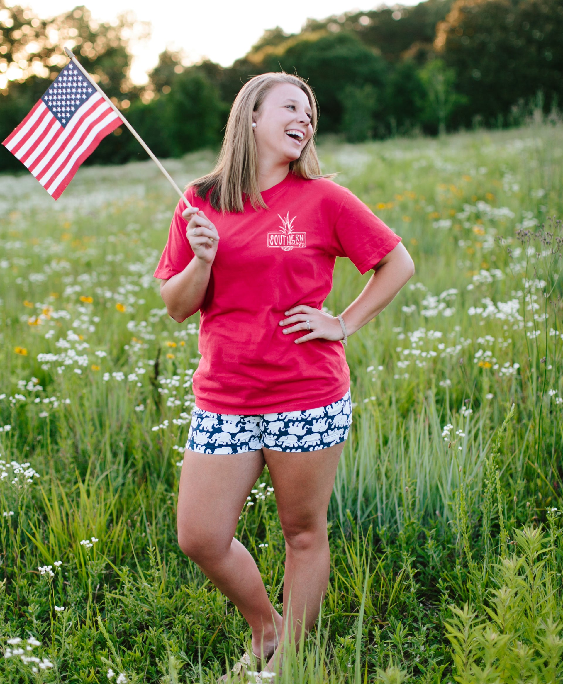 Southernology Liberty USA Pineapple Comfort Colors T-Shirt