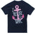 Bjaxx Refuse to Sink Anchor Navy Christian Girlie Bright T Shirt - SimplyCuteTees