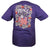 Bjaxx Peace Love Football Zebra Purple Sports Girlie Bright T Shirt - SimplyCuteTees