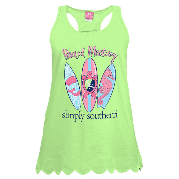 SALE Simply Southern Preppy Surf Boards Tank Top