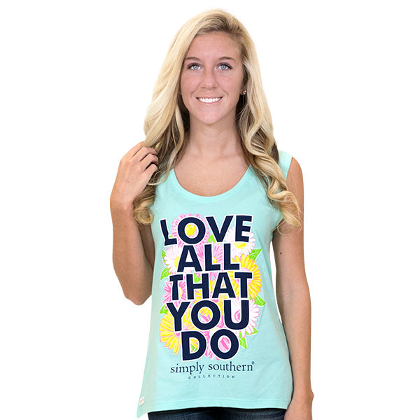 SALE Simply Southern Preppy Love All That You Do Tank Top