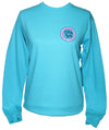 Southern Attitude Tortuga Moon Palm Turtle Comfort Colors Long Sleeve T-Shirt