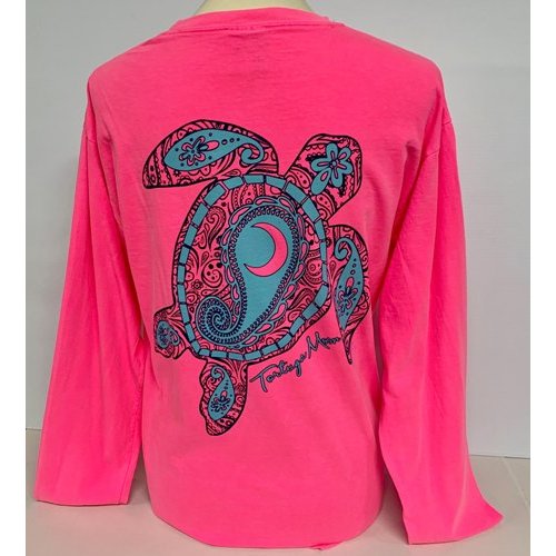 Southern Attitude Tortuga Moon New Moon Comfort Colors Long Sleeve T-Shirt - SimplyCuteTees