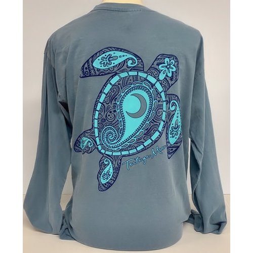 Southern Attitude Tortuga Moon New Moon Comfort Colors Long Sleeve T-Shirt