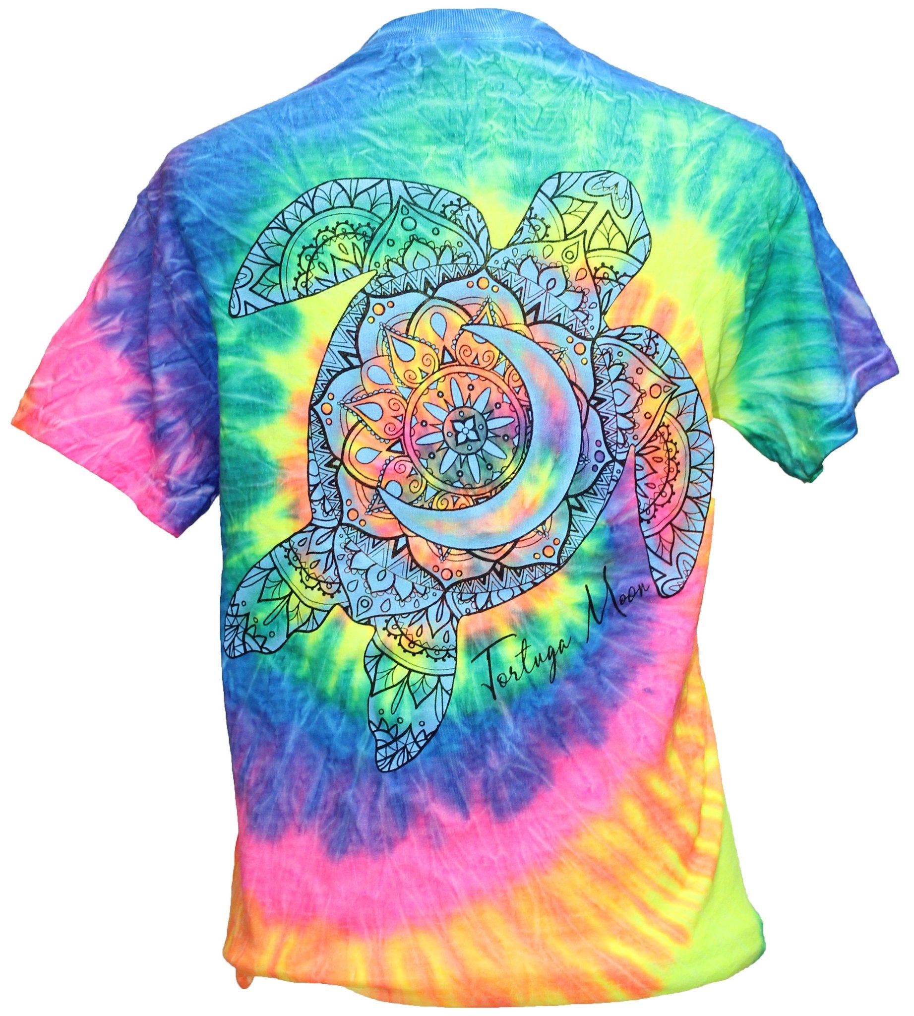 Southern Attitude Tortuga Moon Turtle Tie Dye T-Shirt