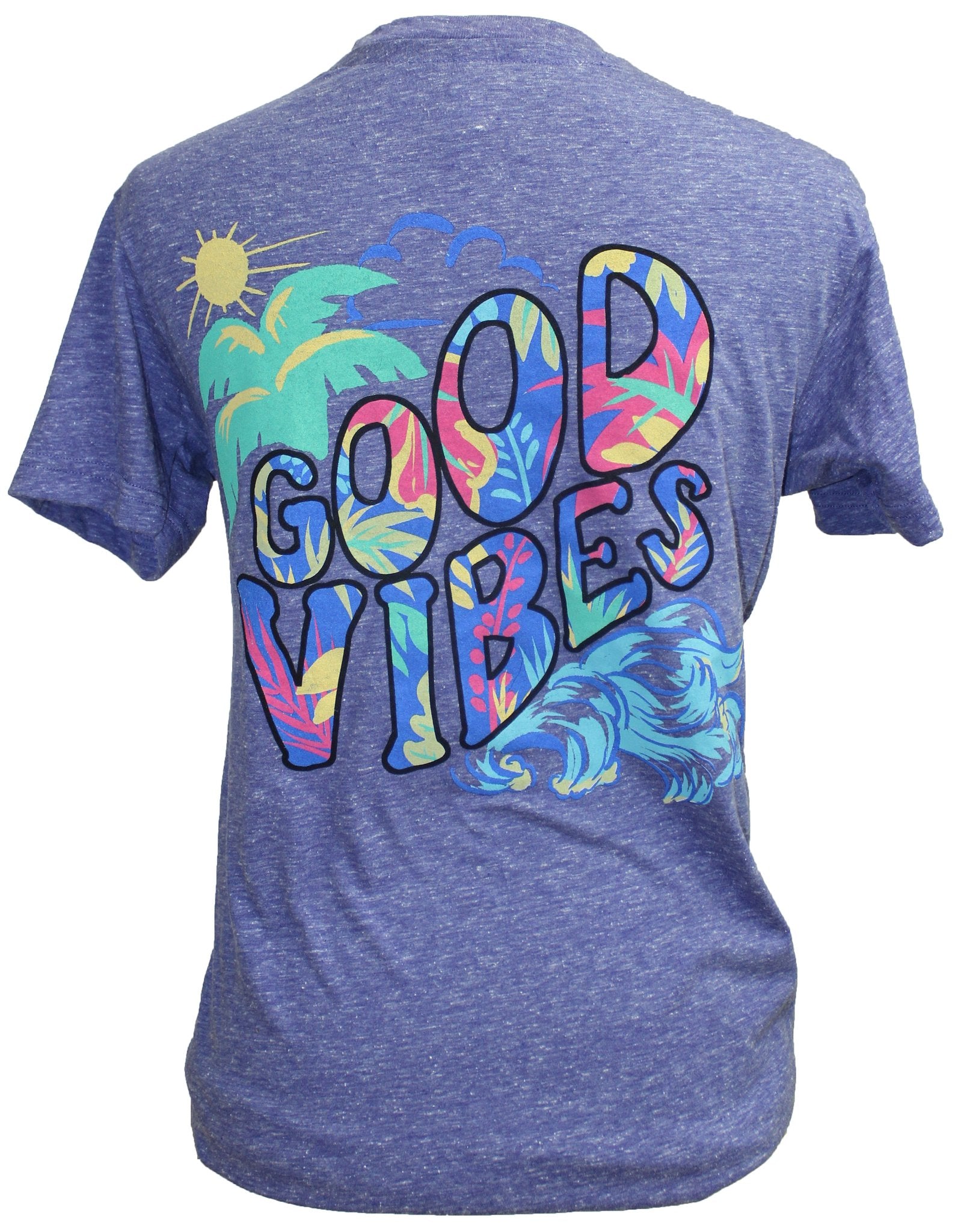 Southern Attitude Tortuga Moon Vibes Soft Canvas Violet T-Shirt