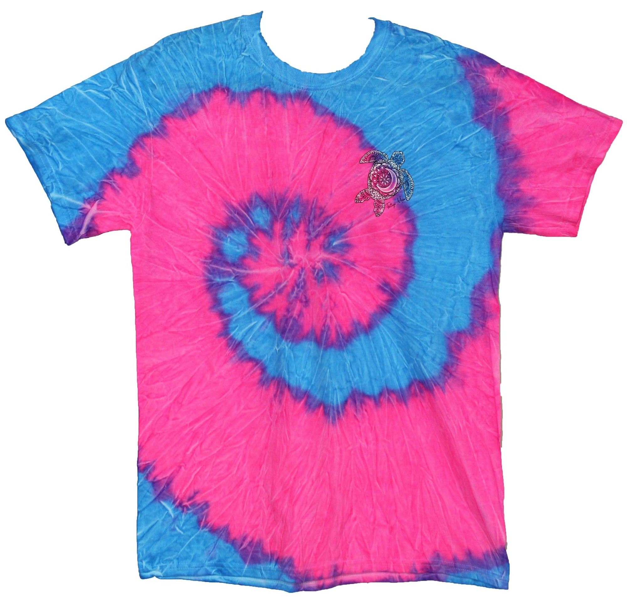 Southern Attitude Tortuga Moon Turtle Tie Dye T-Shirt