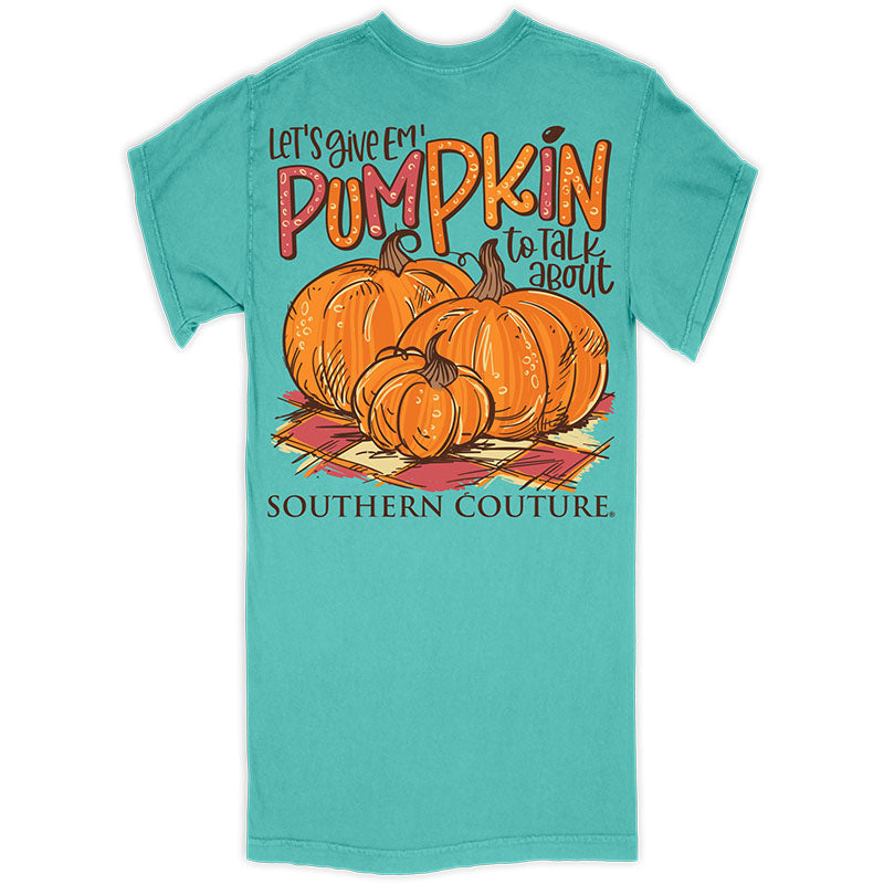 Southern Couture Pumpkin To Talk About Fall Comfort Colors T-Shirt