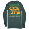 Southern Couture Born To Roam Bear Long Sleeve Comfort Colors T-Shirt