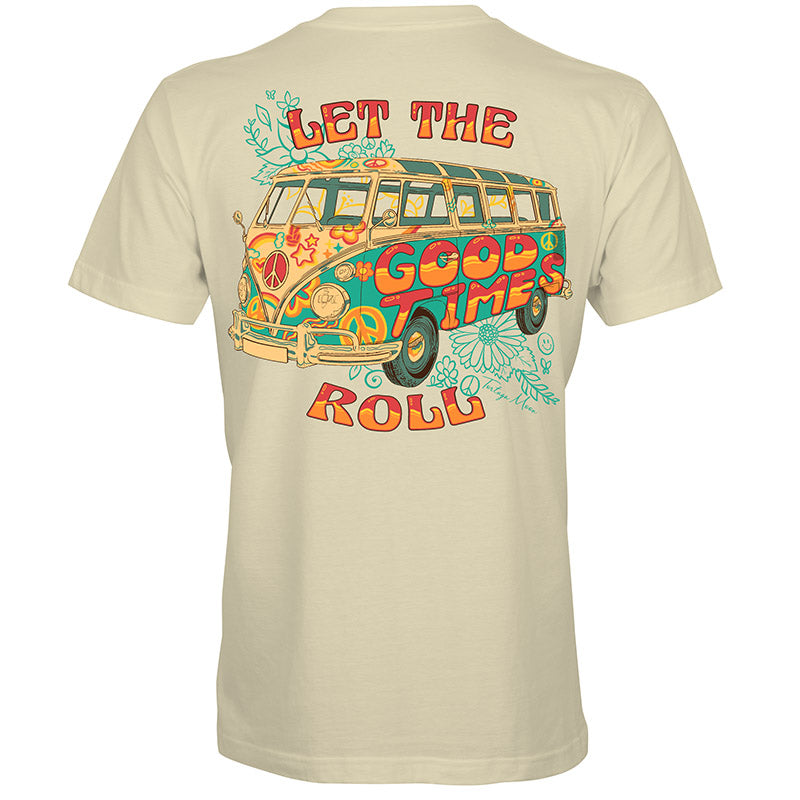 Southern Attitude Tortuga Moon Good Times Roll Van Comfort Colors T-Shirt