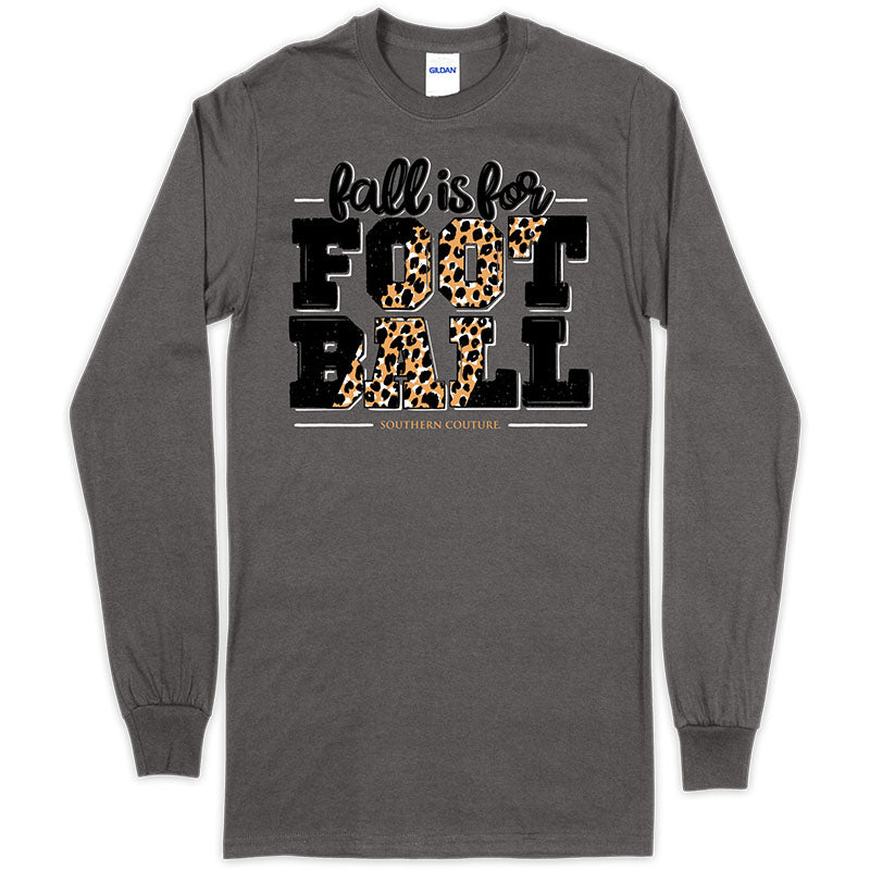 Southern Couture Fall Is For Football Soft Long Seeve T-Shirt