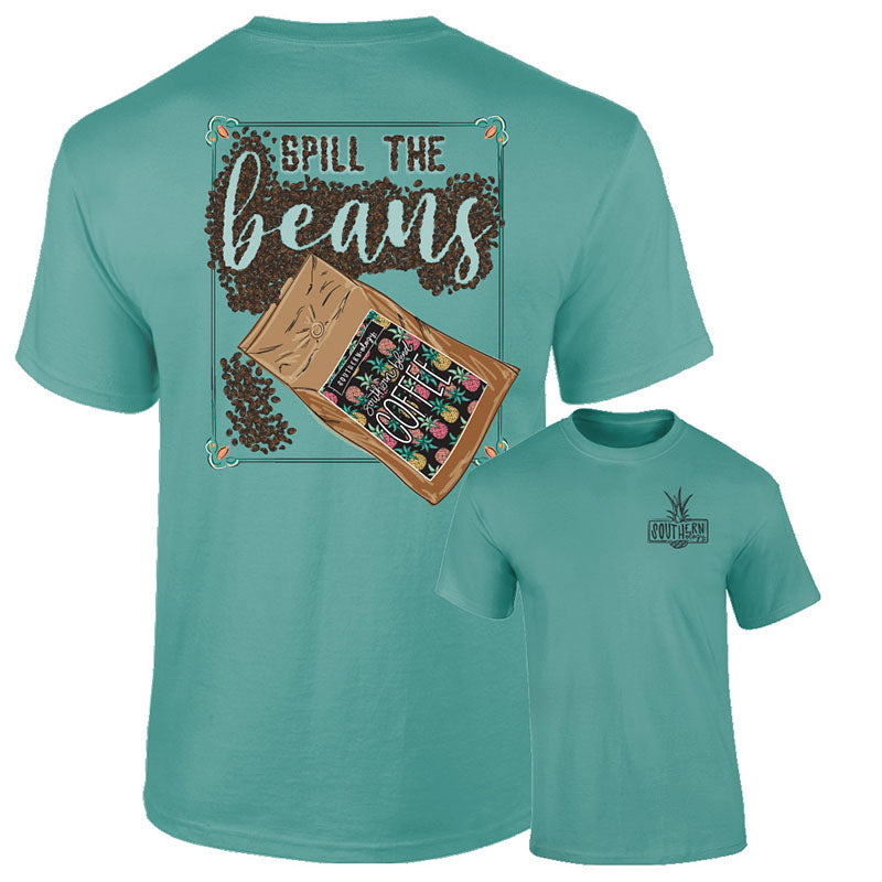 Sale Southernology Spill the Beans Coffee Comfort Colors T-Shirt