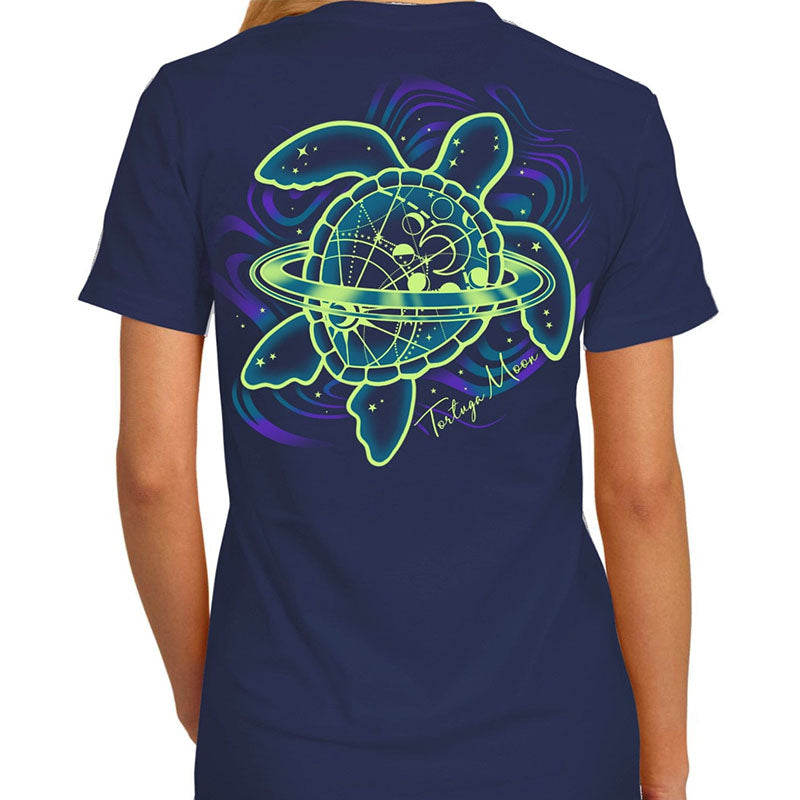 Southern Attitude Tortuga Moon Space Turtle Comfort Colors T-Shirt