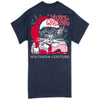 Southern Couture Classic Christmas Cat Holiday T-Shirt
