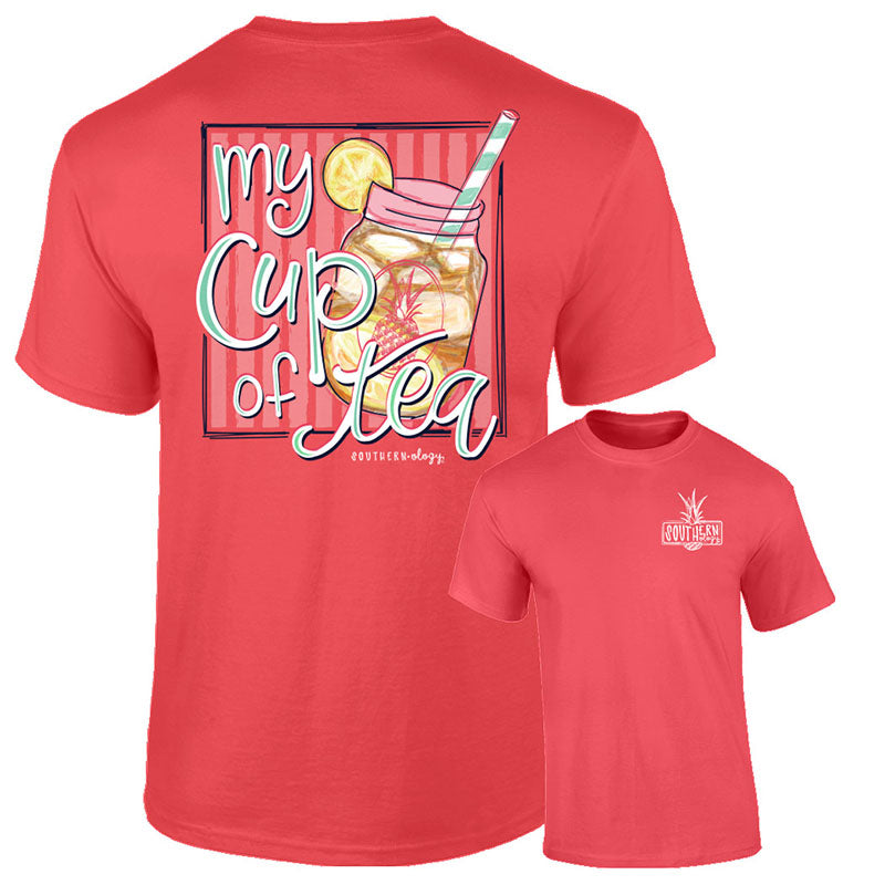 Sale Southernology My Cup of Tea Comfort Colors T-Shirt