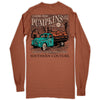 Southern Couture Farm Fresh Pumpkins Fall Comfort Colors Long Sleeve T-Shirt
