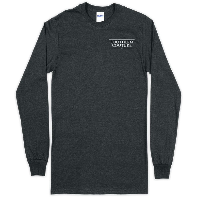 Southern Couture Classic Faith In God Mountains Long Sleeve T-Shirt