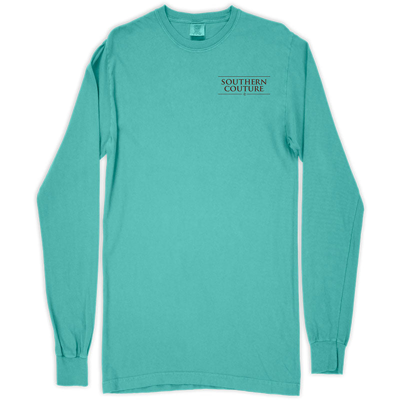 SALE Southern Couture Pumpkin To Talk About Fall Comfort Colors Long Sleeve T-Shirt