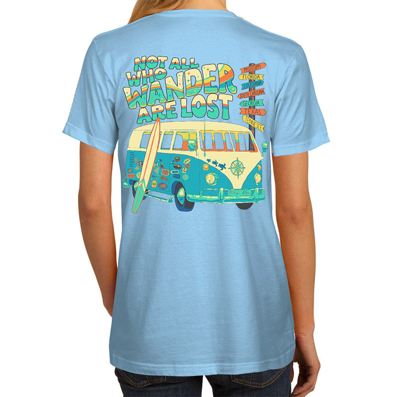 Southern Attitude Tortuga Moon Wander Van Comfort Colors T-Shirt