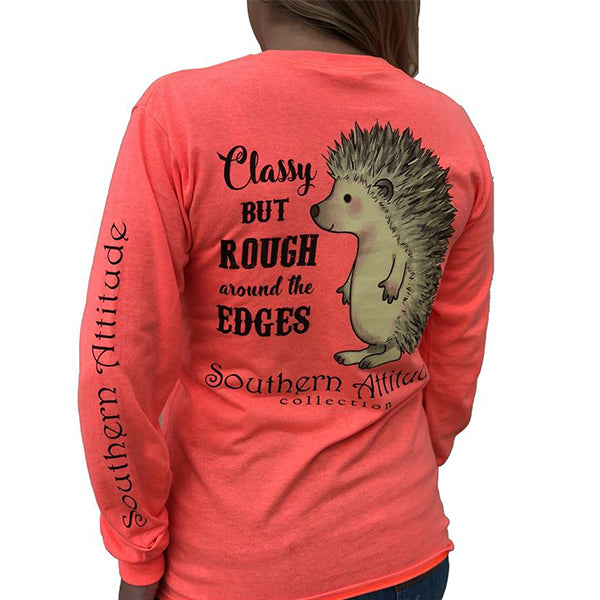 Southern Attitude Preppy Hedgehog Long Sleeve T-Shirt