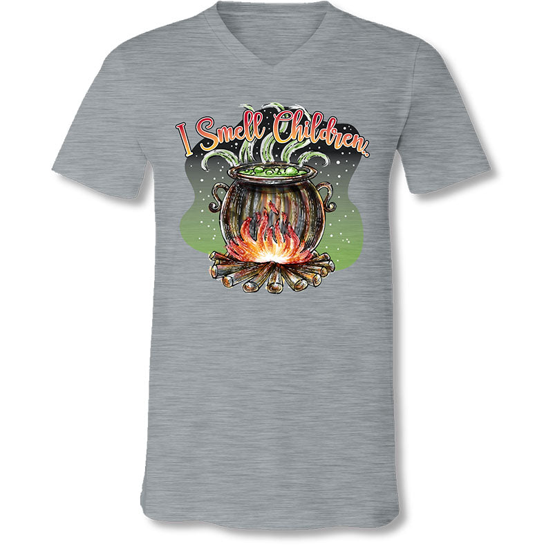 SALE Sassy Frass I Smell Children Hocus Pocus Fall V-Neck Canvas T-Shirt