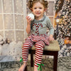 Simply Southern Preppy Classic Candy Cane Holiday Toddler Dress Set T-Shirt