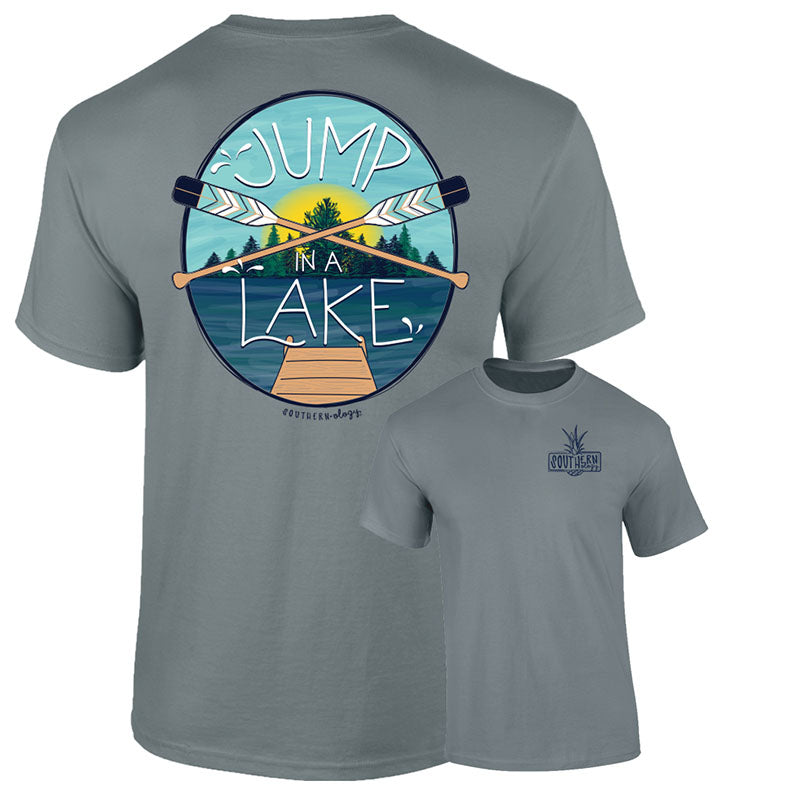 Sale Southernology Preppy Jump in a Lake Paddle Comfort Colors T-Shirt