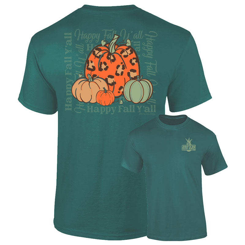 Southernology Happy Fall Leopard Pumpkins Comfort Colors T-Shirt