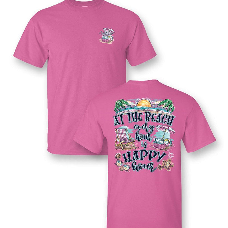 SALE Sassy Frass At the Beach Every Hour is Happy Hour T-Shirt