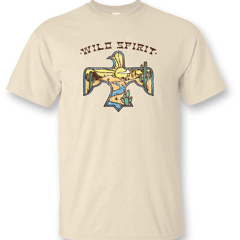 Sassy Frass Wild Spirit Bird Soft Canvas T-Shirt