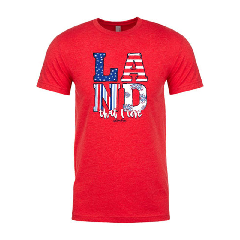 Southernology Statement Collection Land that I love USA Canvas T-Shirt