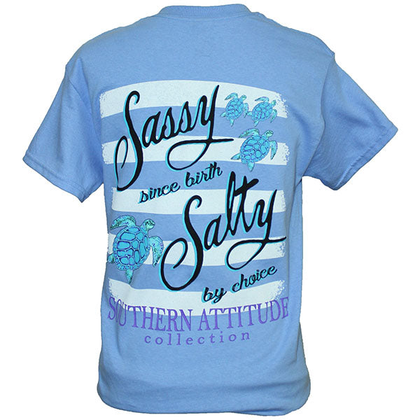 Southern Attitude Turtles Sassy Since Birth T-Shirt