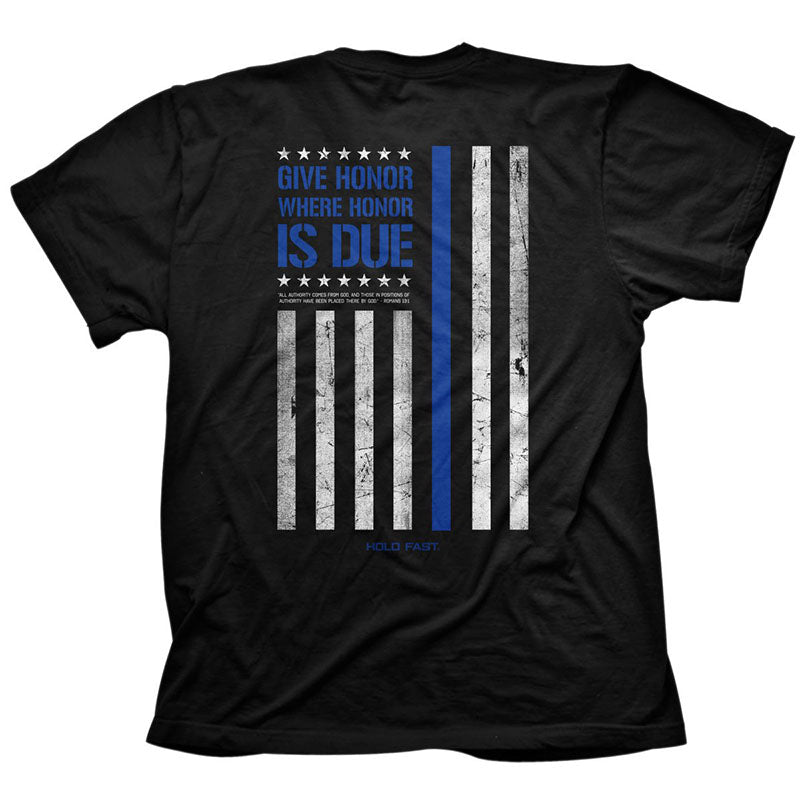 Hold Fast Honor Police Flag USA Unisex T-Shirt