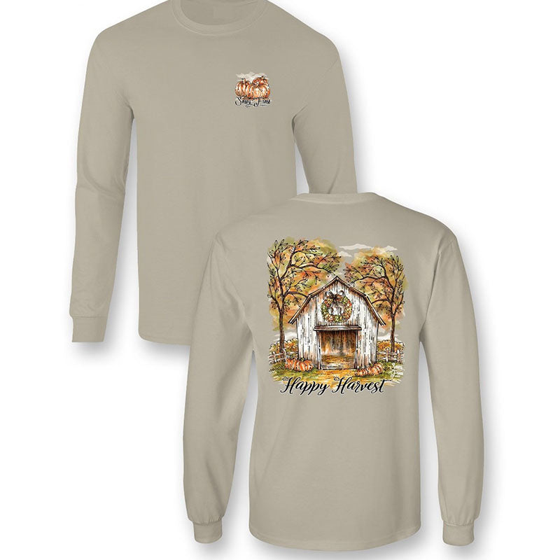 SALE Sassy Frass Happy Harvest Fall Long Sleeve T-Shirt