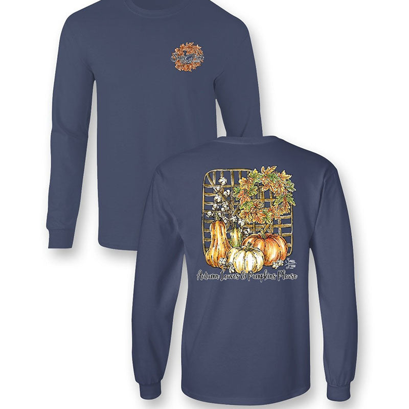 SALE Sassy Frass Pumpkins Please Fall Long Sleeve T-Shirt