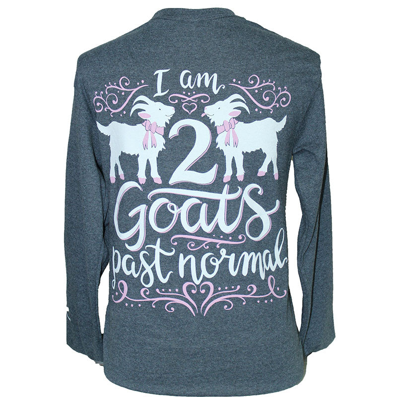 Southern Attitude Preppy 2 Goats Past Normal Long Sleeve T-Shirt