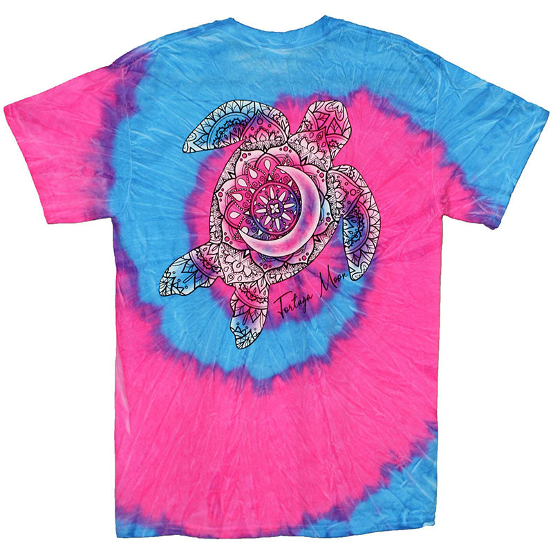 Southern Attitude Tortuga Moon Turtle Tie Dye T-Shirt