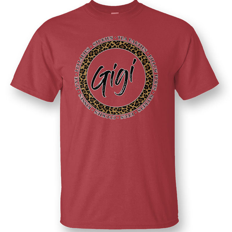 SALE Sassy Frass Gigi Words Leopard Bella Canvas T-Shirt