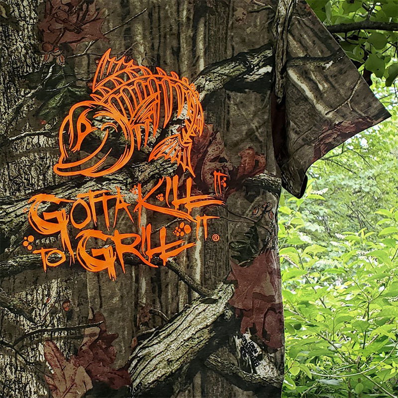 Gotta Kill It To Grill Mossy Oak Camo Logo Unisex T-Shirt