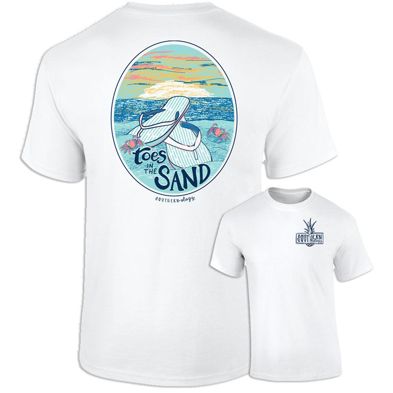 Southernology Toes in the Sand Beach Comfort Colors T-Shirt